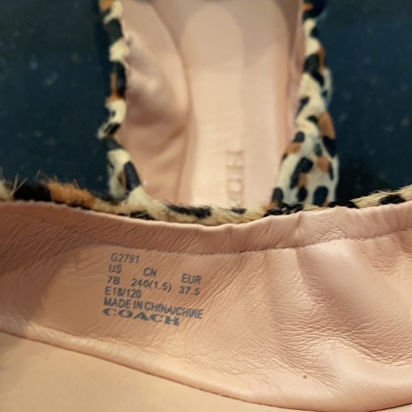 Coach Haircalf Stanton Ballet Flat SZ 7 - Picture 8 of 10